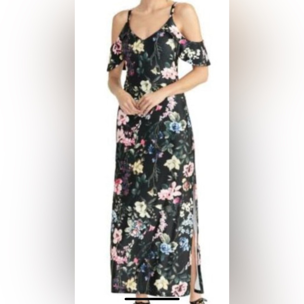 RACHEL Rachel Roy floral cold-shoulder dress